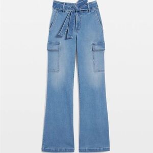 White House Black Market high rise cargo jeans